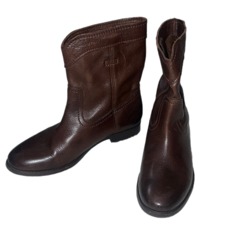 FRYE dark brown ankle boots size 7